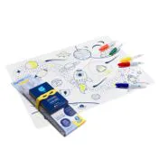 SET DE TABLE SILICONE - JAUNE ESPACE