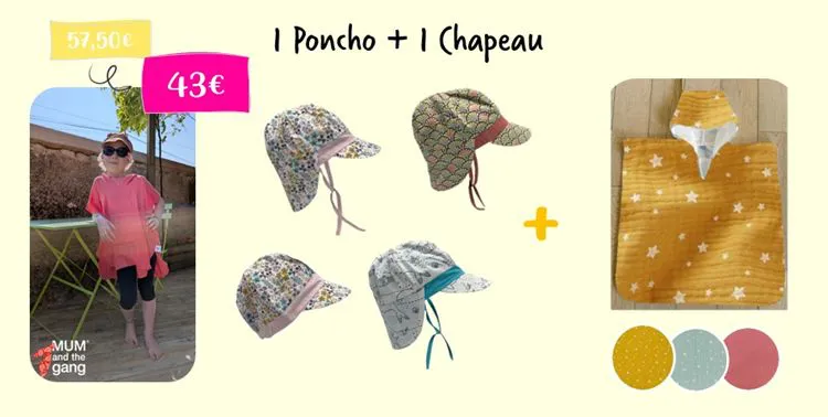 COMBO ETE 2025 - CHAPEAU + PONCHO
