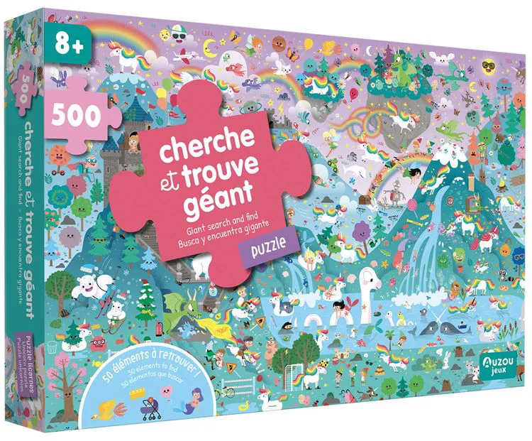 PUZZLE 500 PIECES - CHERCHE TROUVE 