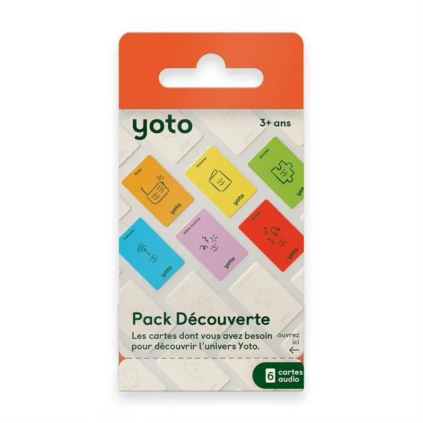 PACK 6 CARTES YOTO - DECOUVERTE
