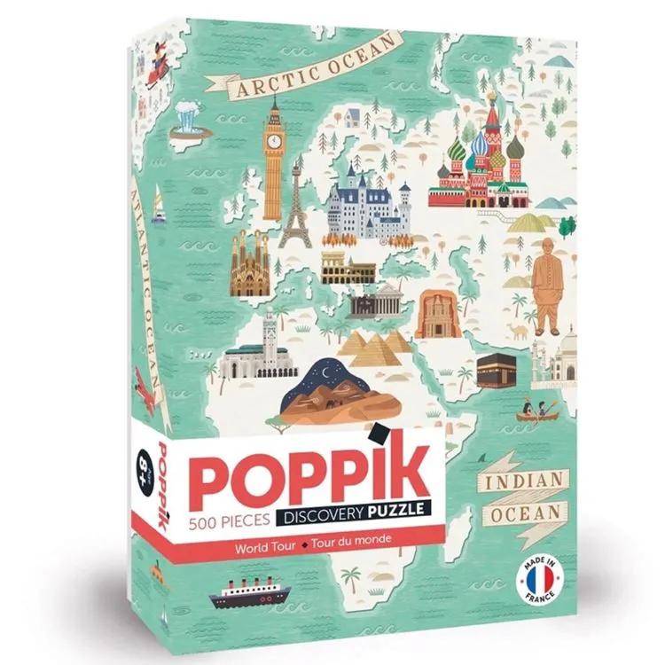 PUZZLE 500 PIECES - TOUR DU MONDE