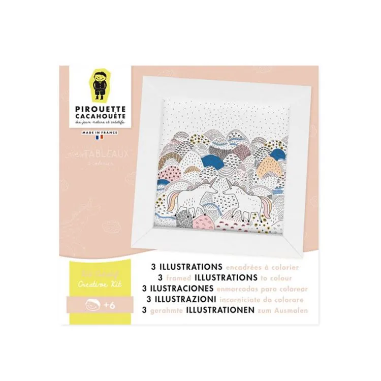 TABLEAUX A COLORIER X3 LICORNES