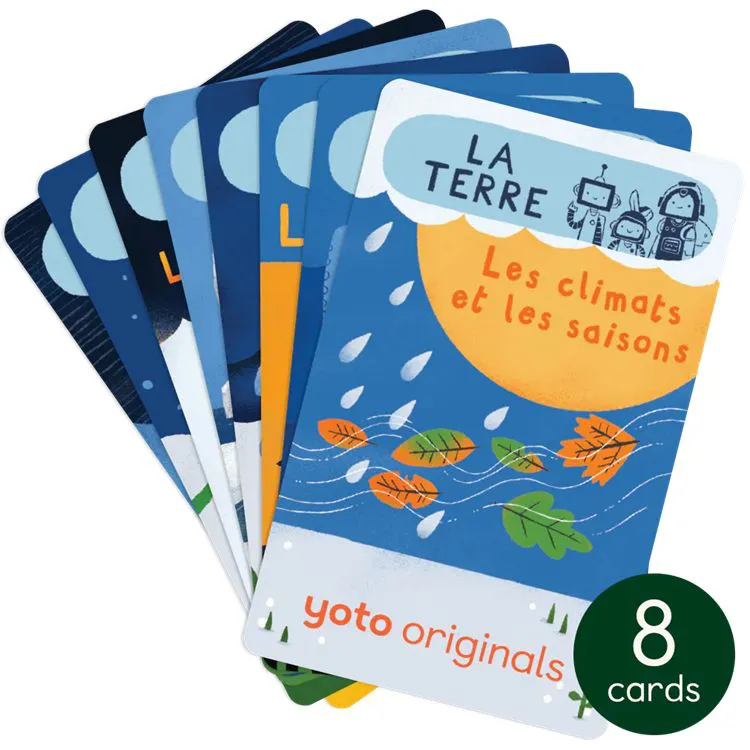 PACK 8 CARTES YOTO - EXPLOROBOTS - LA TERRE