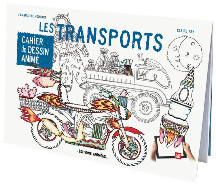 CAHIER DESSIN ANIME - LES TRANSPORTS