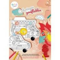 COLORIAGES GONFLABLES POMPIER POLICE
