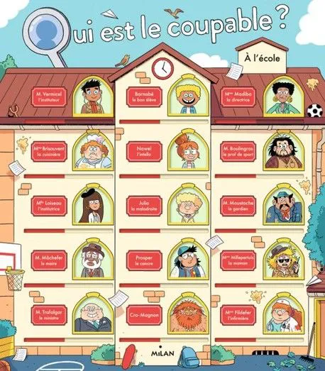 QUI EST LE COUPABLE  A l'ÉCOLE 5+