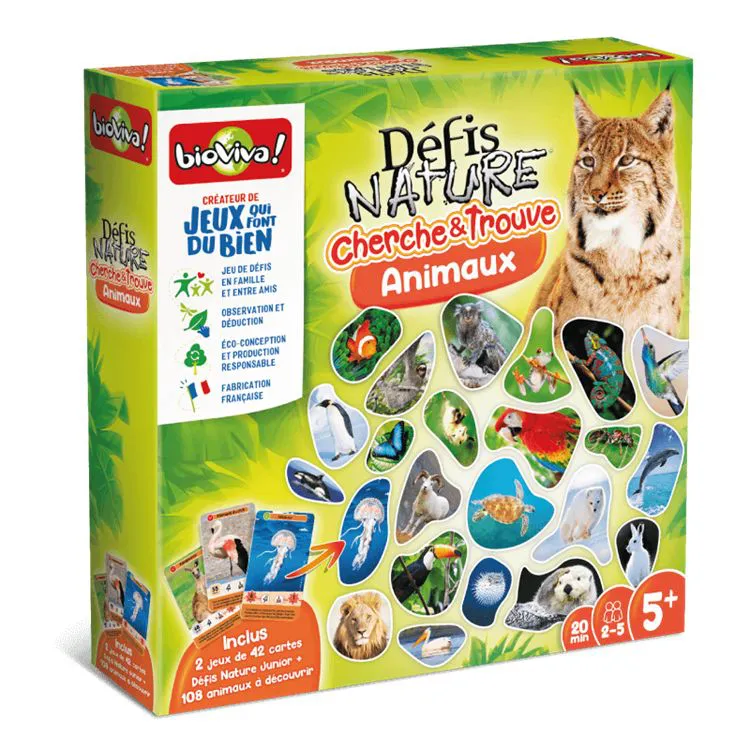 DEFIS NATURE CHERCHE ET TROUVE ANIMAUX