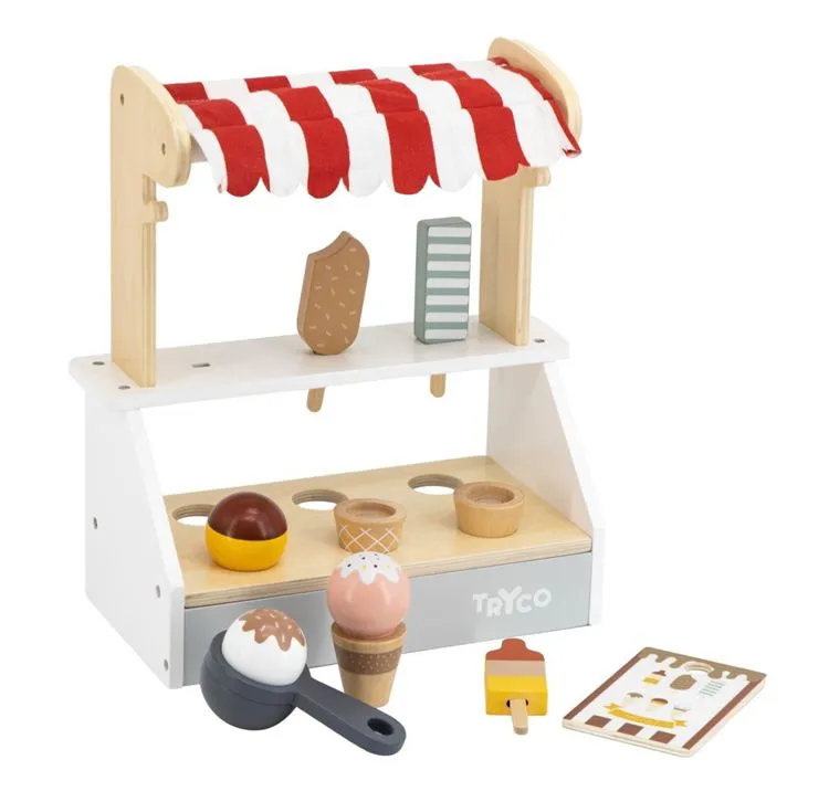 COMPTOIR GLACES EN BOIS