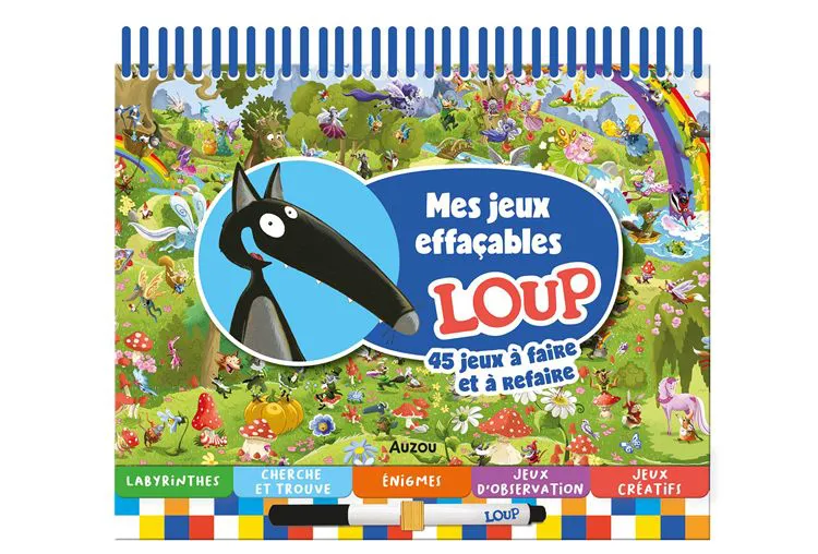 JEUX EFFACABLES LOUP 
