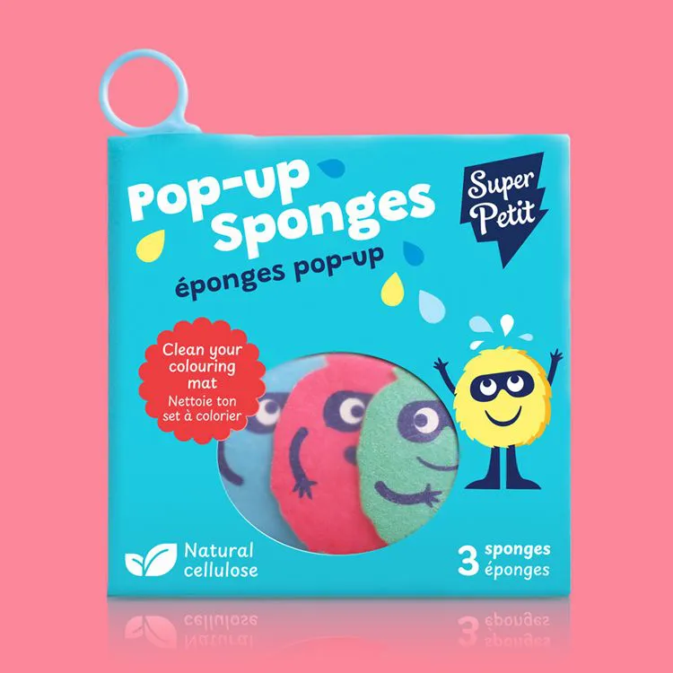 PACK 3 EPONGES POP UP