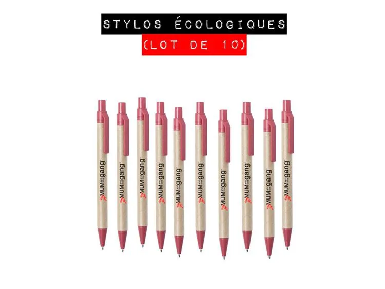 STYLOS ECOLOGIQUES X10