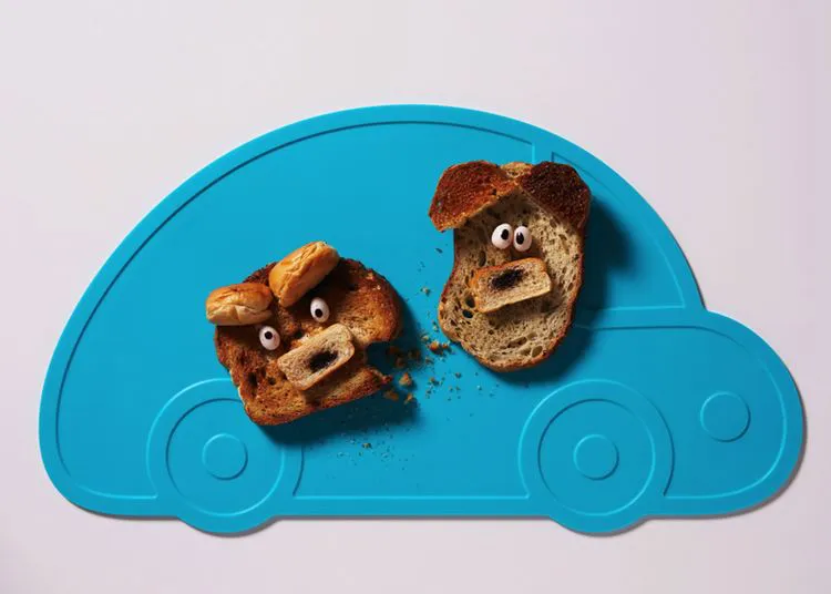SET DE TABLE - VOITURE BLEUE