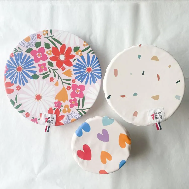 COUVRE-PLATS TISSUS - FLEURS