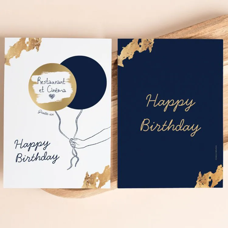 CARTE A GRATTER - HAPPY BIRTHDAY