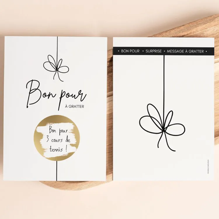 CARTE A GRATTER - BON POUR (1 PASTILLE)