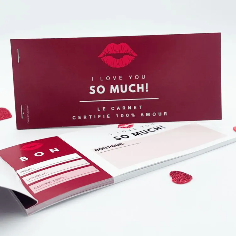 CARNET CERTIFIE 100% AMOUR