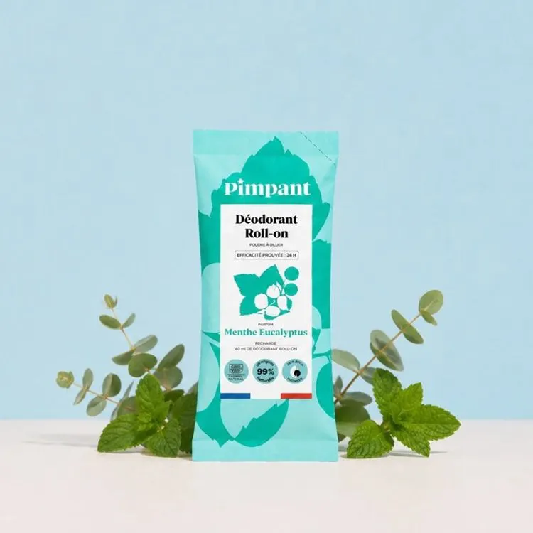 DEODORANT ROLL-ON RECHARGE - MENTHE/EUCALYPTUS