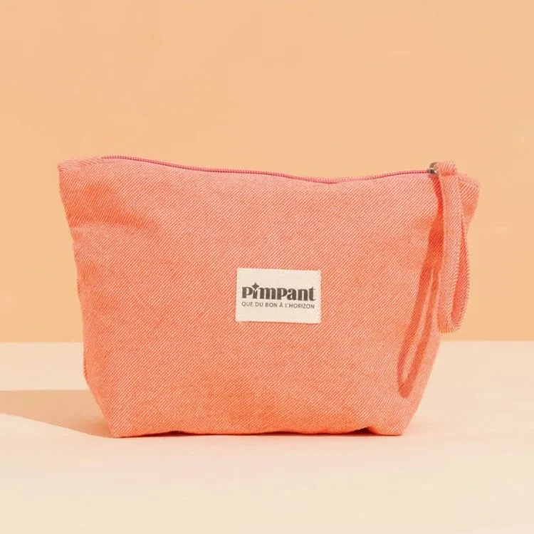 TROUSSE DE TOILETTE CORAIL COTON BIO