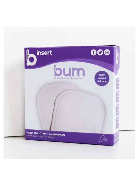 INSERT 5 EPAISSEURS VIOLET X1 - COUCHE 3-36 MOIS