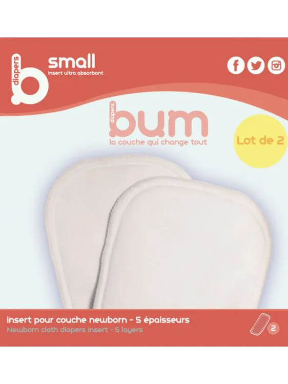 INSERT 5 EPAISSEURS ROUGE X2 - COUCHE 0-3 MOIS