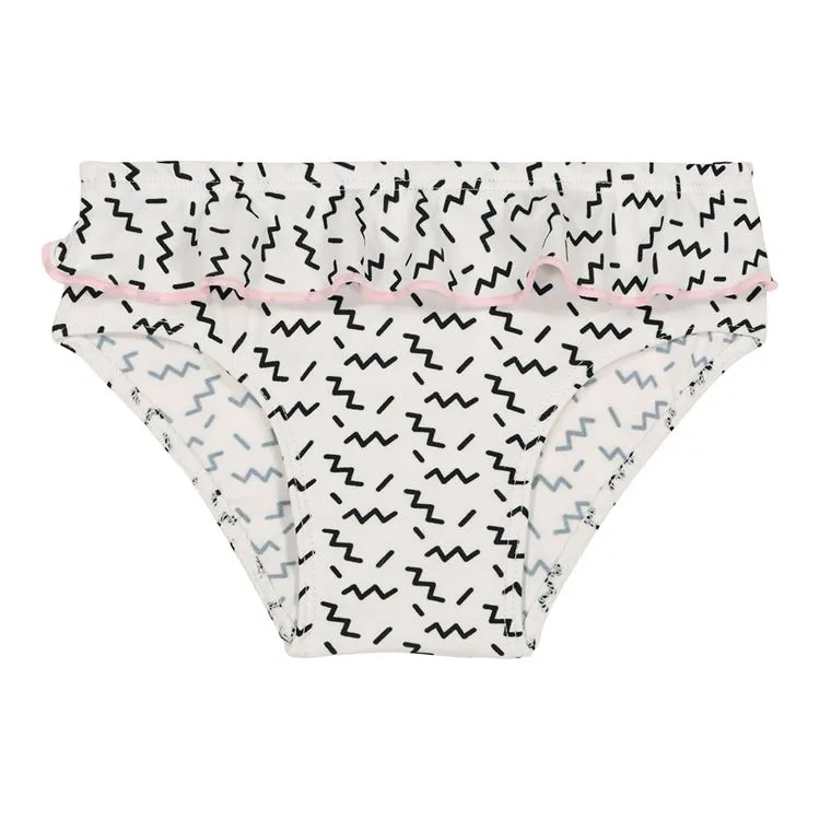 MAILLOT FILLE 3/4 ZIGZAG (ARRET)