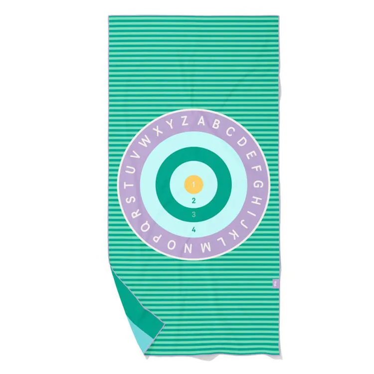 SERVIETTE DE JEUX M - VERT FLECHETTE (ARRET)