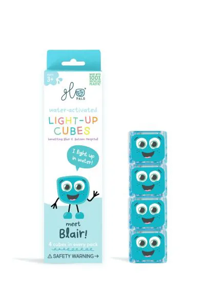 GLO PALS RECHARGE 4 CUBES - BLEU