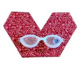 LUNETTES PLONGEE 8/12 ANS &ndash; BANDANA ROUGE