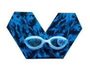 LUNETTES PLONGEE 8/12 ANS &ndash; CAMOUFLAGE BLEUS