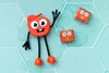 GLO PALS PERSONNAGE + 2 CUBES - ROUGE 2