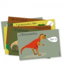 CARTES INVITATION x8 - DINO