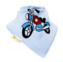 BAVOIR BANDANA POLAIRE - MOTO BLEUE